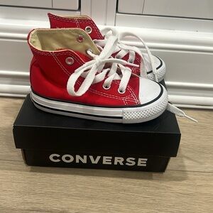Toddler Red High Top Converse size 6